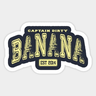 Wicked Decent Collegiate Banana Sticker